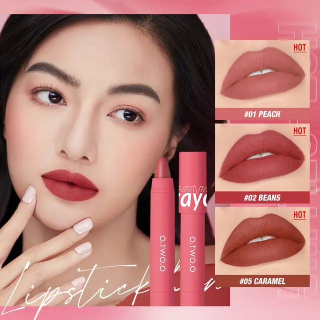 OtwoO High Quality Waterproof Lipstick Crayons