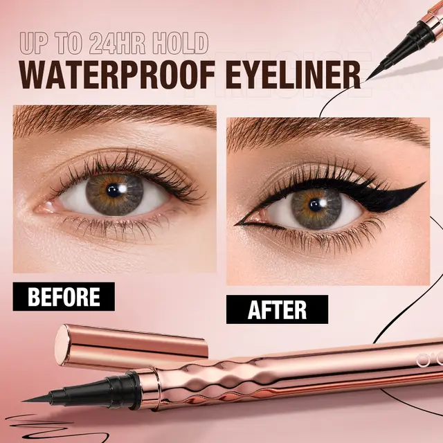 OtwoO Gold Embroidery Waterproof Eyeliner