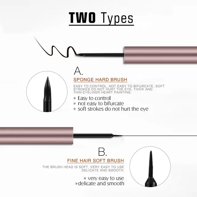 OtwoO Rose Gold Liquid Eyeliner