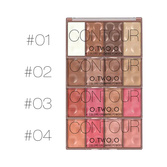 OtwoO 4 Color Grooming Palette