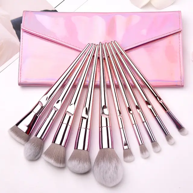 OtwoO Chrome Makeup Brushes