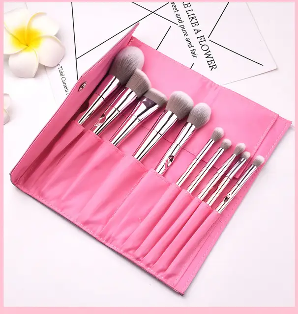 OtwoO Chrome Makeup Brushes