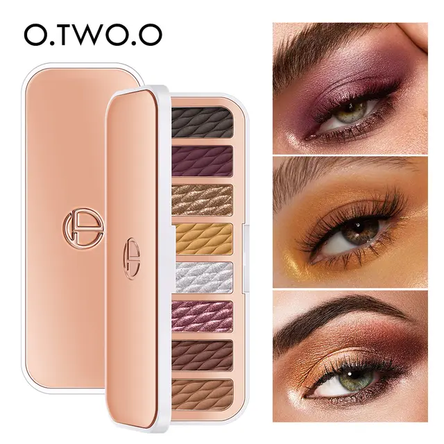 OtwoO 8 Colors Glitter Long Lasting
Eyeshadow High Pigment Matte Pearl Eyeshadow Palette