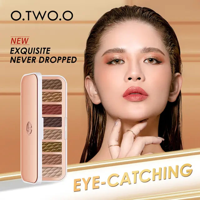 OtwoO 8 Colors Glitter Long Lasting
Eyeshadow High Pigment Matte Pearl Eyeshadow Palette