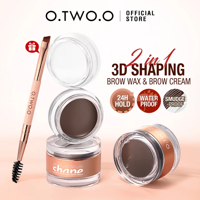 OtwoO 2in1 Waterproof Eyebrow Wax + Eyebrow Cream