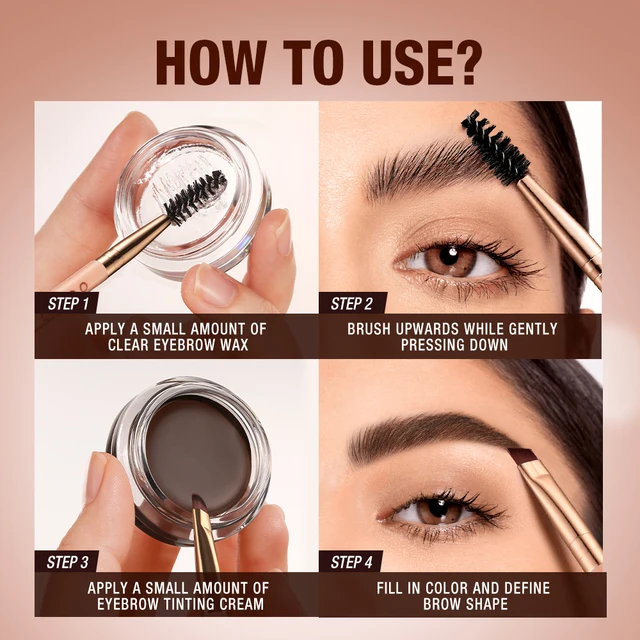 OtwoO 2in1 Waterproof Eyebrow Wax + Eyebrow Cream