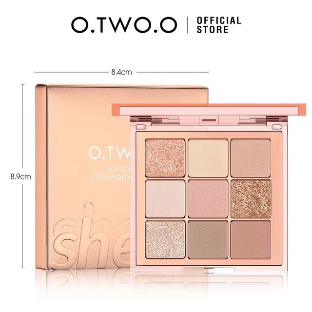 OtwoO 9 Color High Pigmented Eyeshadow Palette