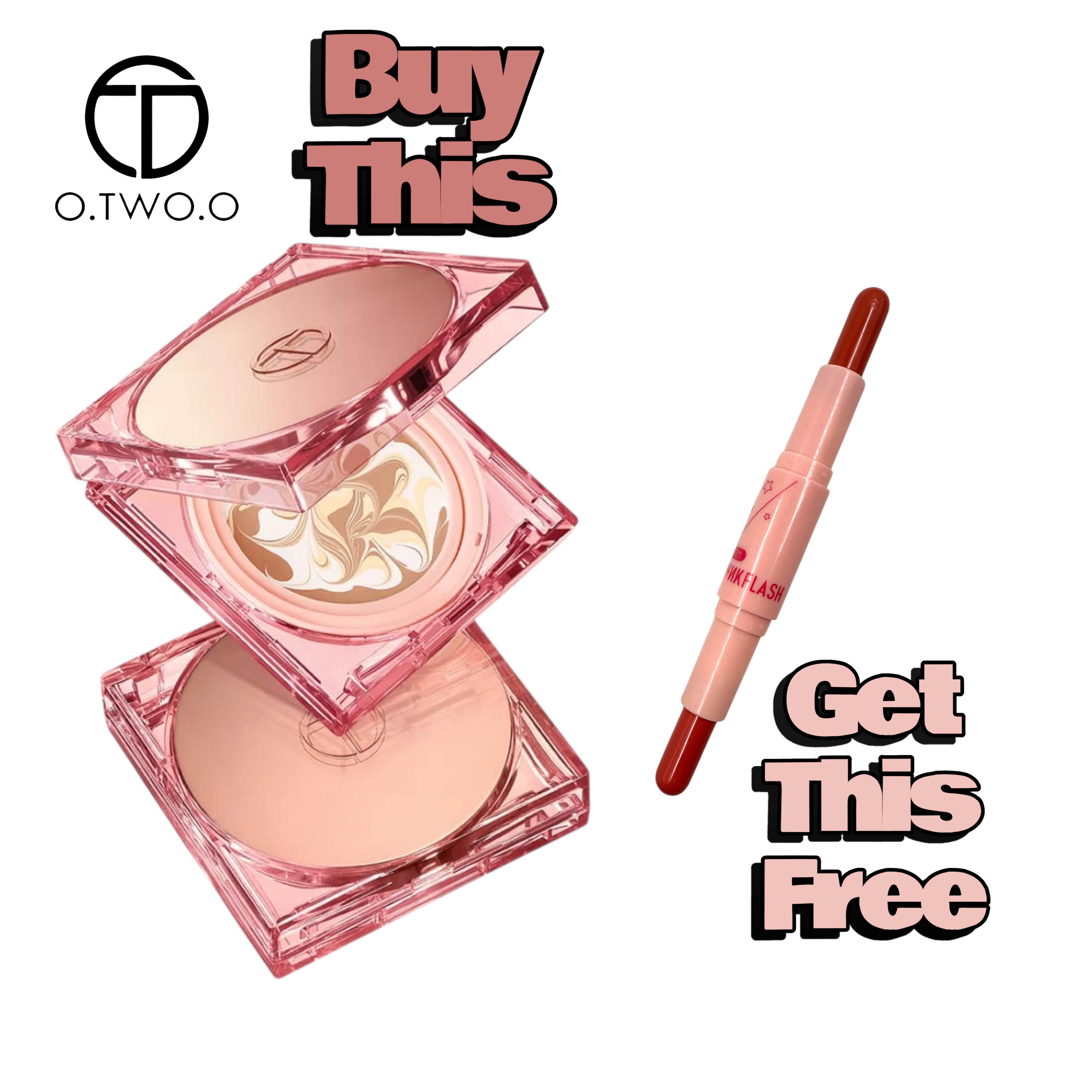 Offer-1 Otwoo Cushion + Pinkflash Blush Stick