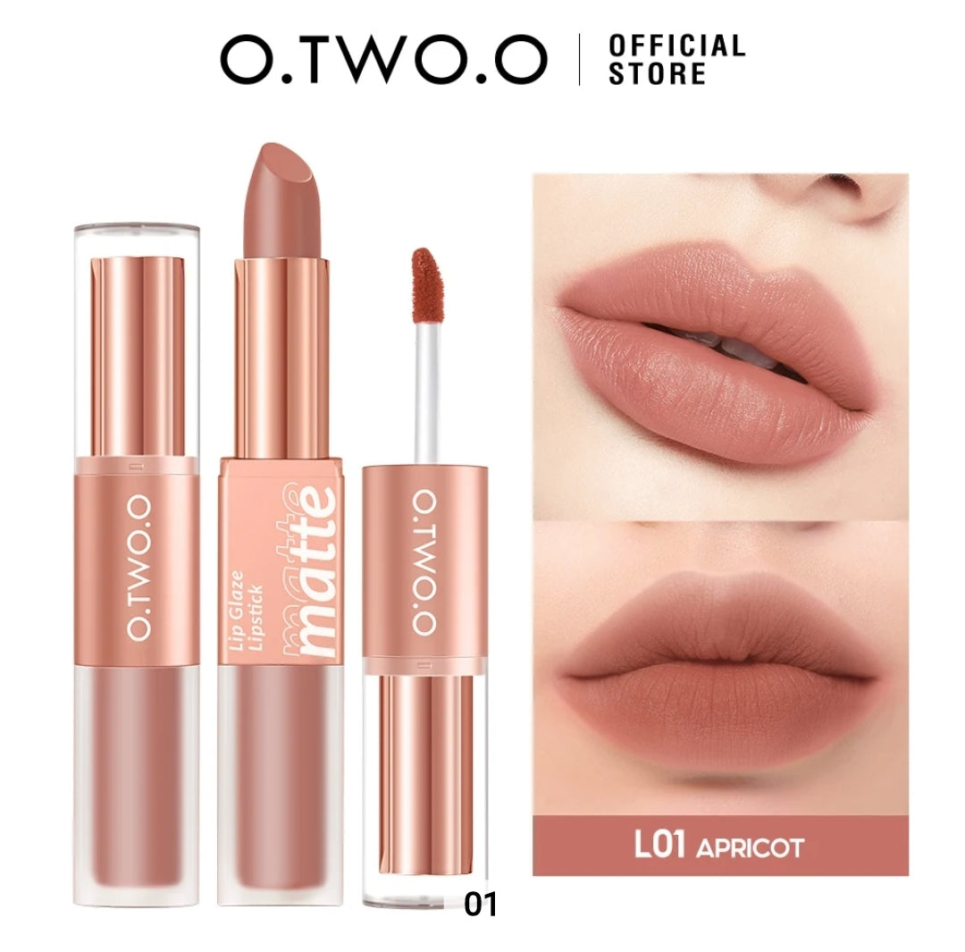 OtwoO 2in1 Splendid Velvet matte Lipstick + Lipglaze