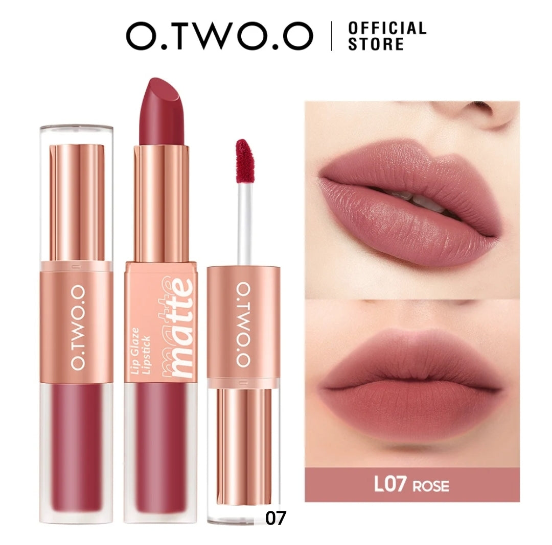 OtwoO 2in1 Splendid Velvet matte Lipstick + Lipglaze