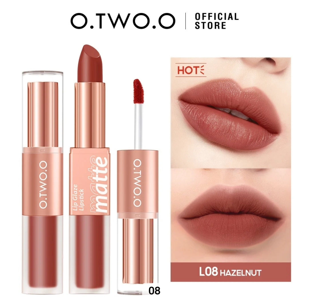 OtwoO 2in1 Splendid Velvet matte Lipstick + Lipglaze