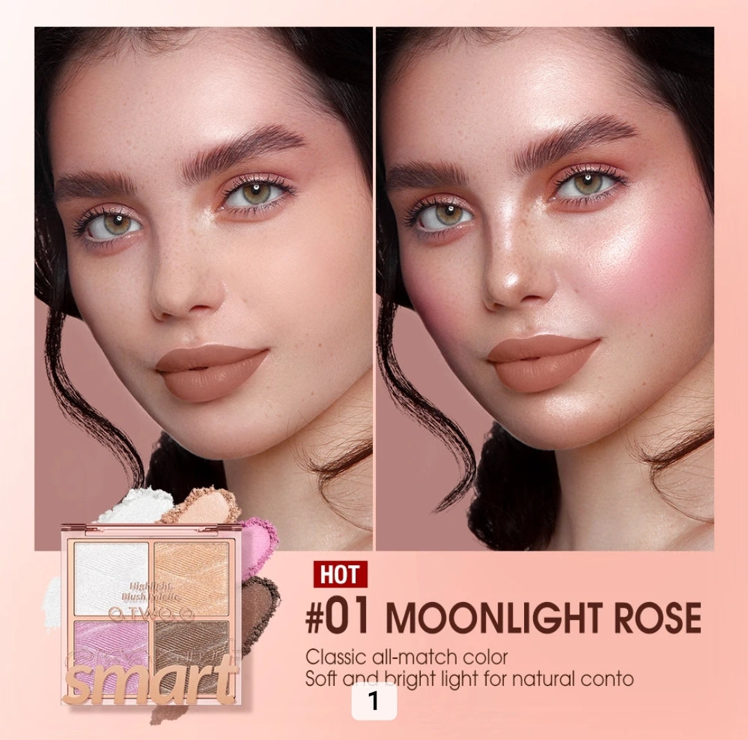 OtwoO Sweetheart Highlighter Palette