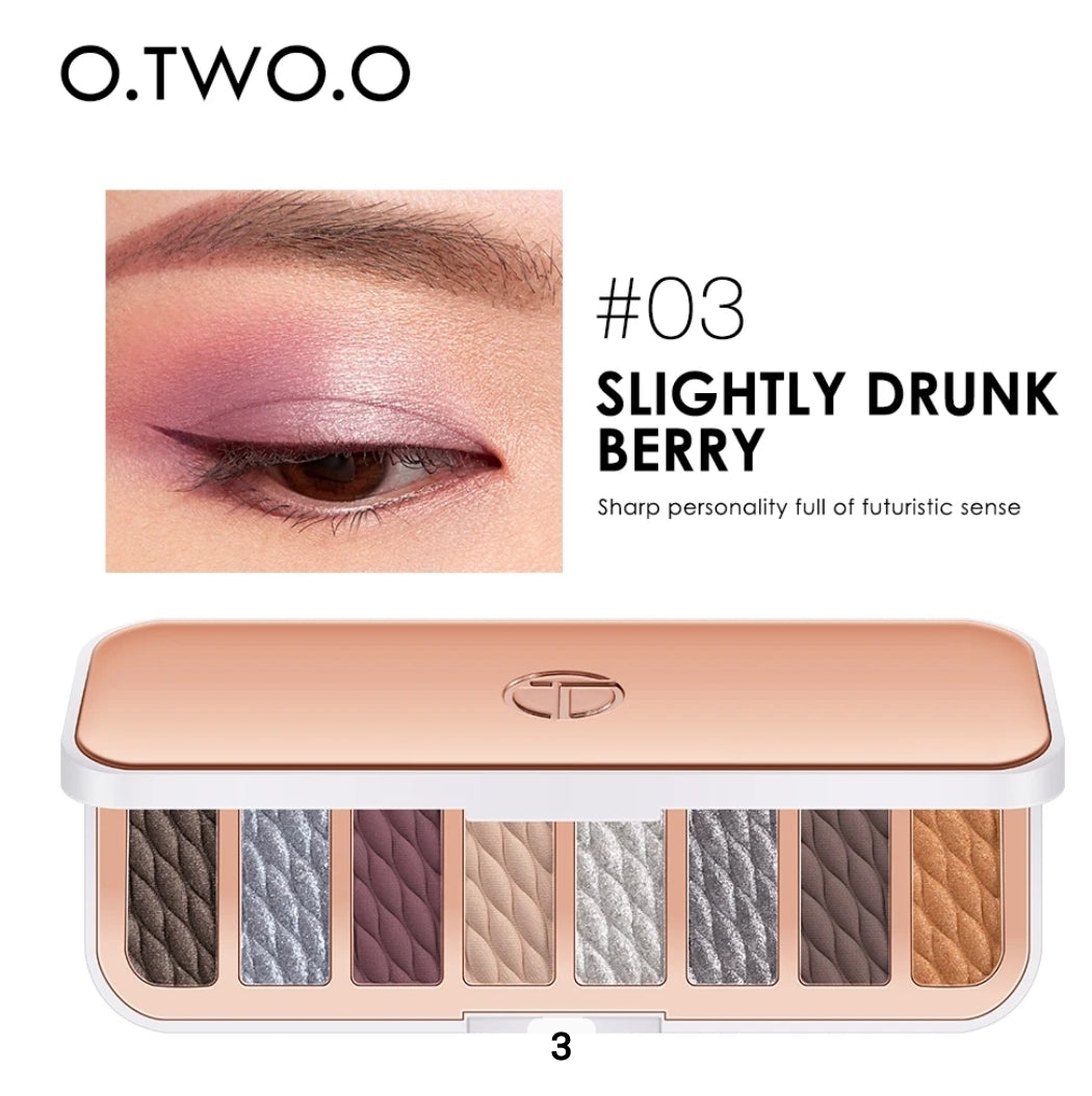 OtwoO 8 Colors Glitter Long Lasting
Eyeshadow High Pigment Matte Pearl Eyeshadow Palette