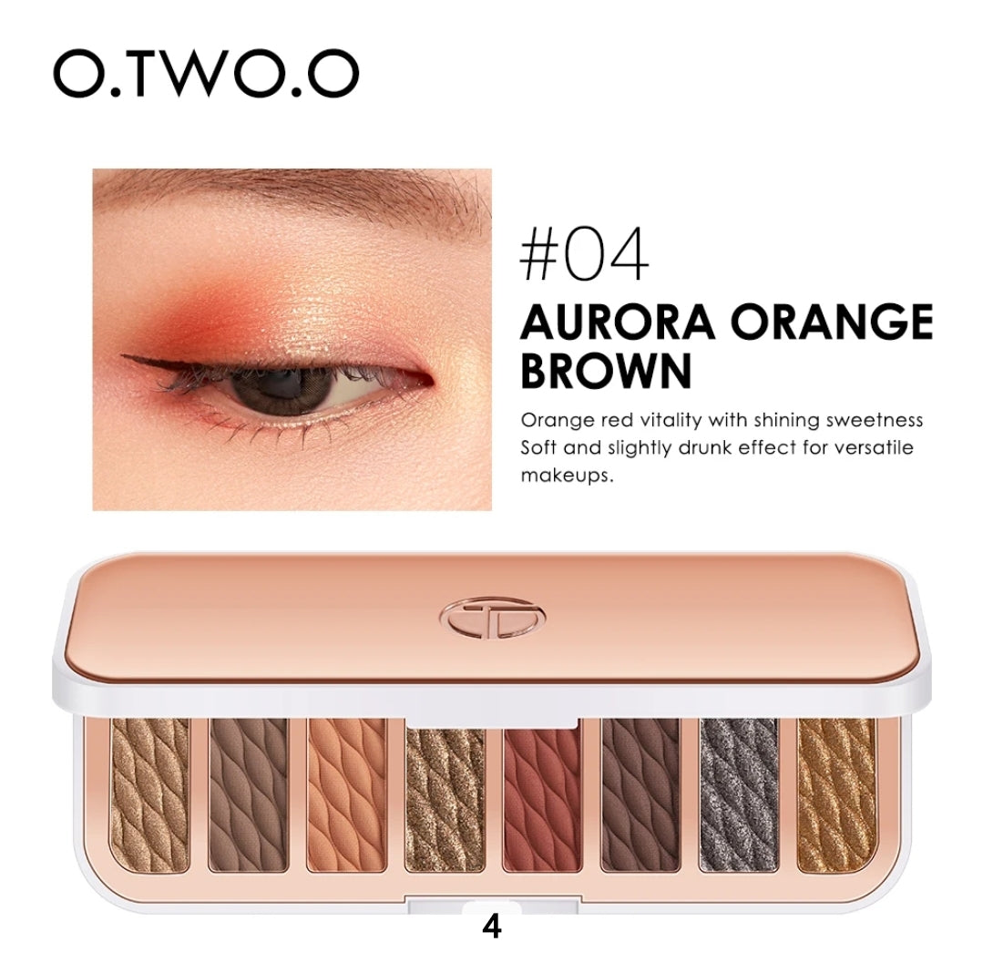 OtwoO 8 Colors Glitter Long Lasting
Eyeshadow High Pigment Matte Pearl Eyeshadow Palette