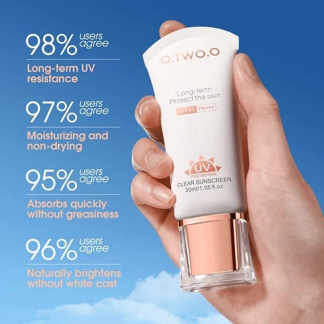 OtwoO Long-Term Protect the Skin SPF30 PA+++, UV Protection Clear Sunscreen