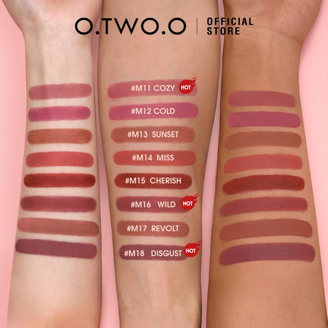 OtwoO Delicate Texture Non Stick High Grade, Waterproof Matte Lipstick